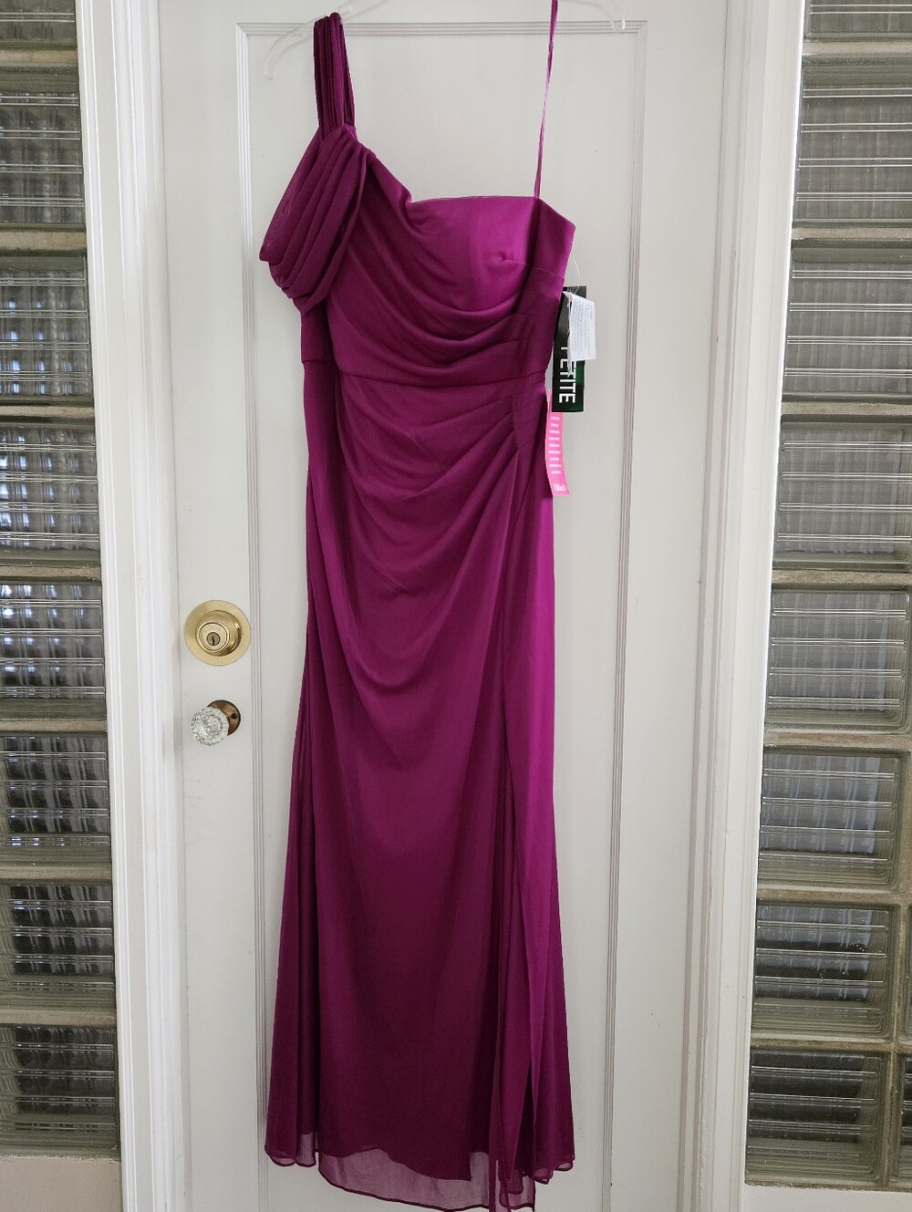 NWT Alex Evenings Petite Cold Shoulder Dress 14P